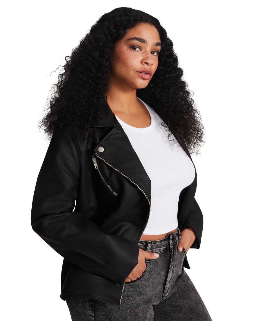 Black Steve Madden Julia Women's Jackets | PH 9307EOS